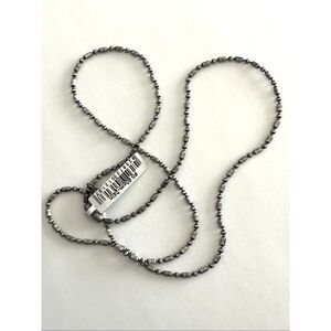 BICO Australia NWT Brushed Steel Ball Chain Necklace 24”